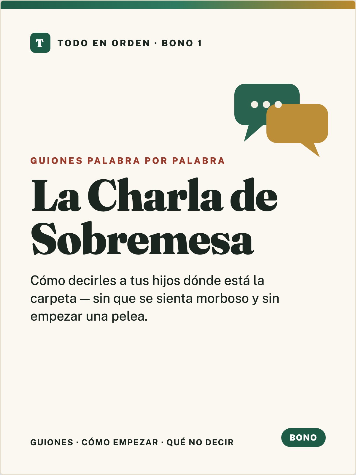 Portada de La Charla de Sobremesa